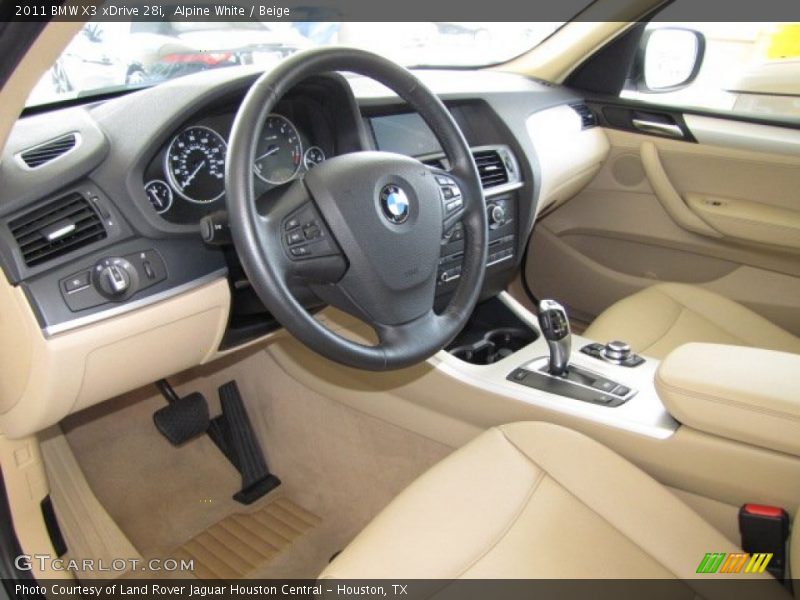 Alpine White / Beige 2011 BMW X3 xDrive 28i