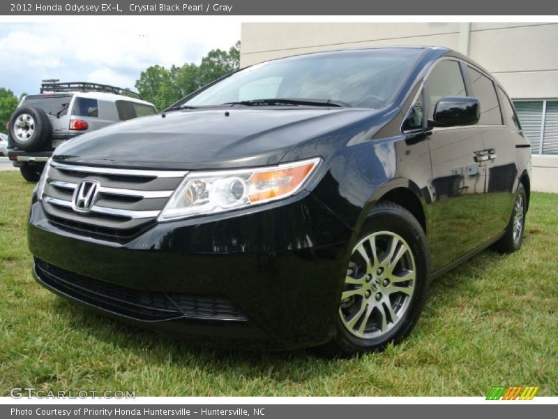 Crystal Black Pearl / Gray 2012 Honda Odyssey EX-L