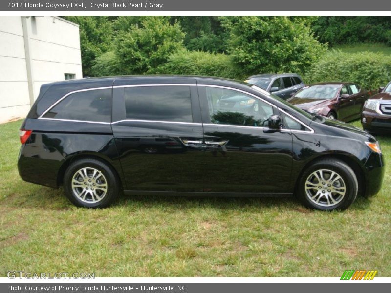 Crystal Black Pearl / Gray 2012 Honda Odyssey EX-L