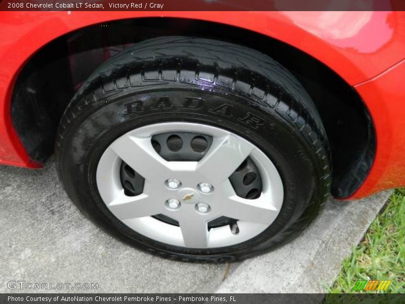 Victory Red / Gray 2008 Chevrolet Cobalt LT Sedan