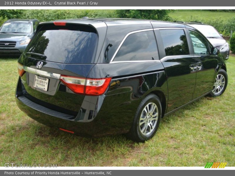 Crystal Black Pearl / Gray 2012 Honda Odyssey EX-L