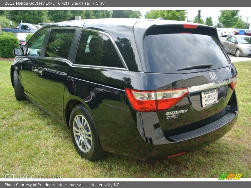 Crystal Black Pearl / Gray 2012 Honda Odyssey EX-L