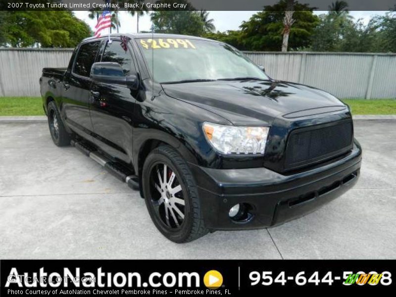Black / Graphite Gray 2007 Toyota Tundra Limited CrewMax