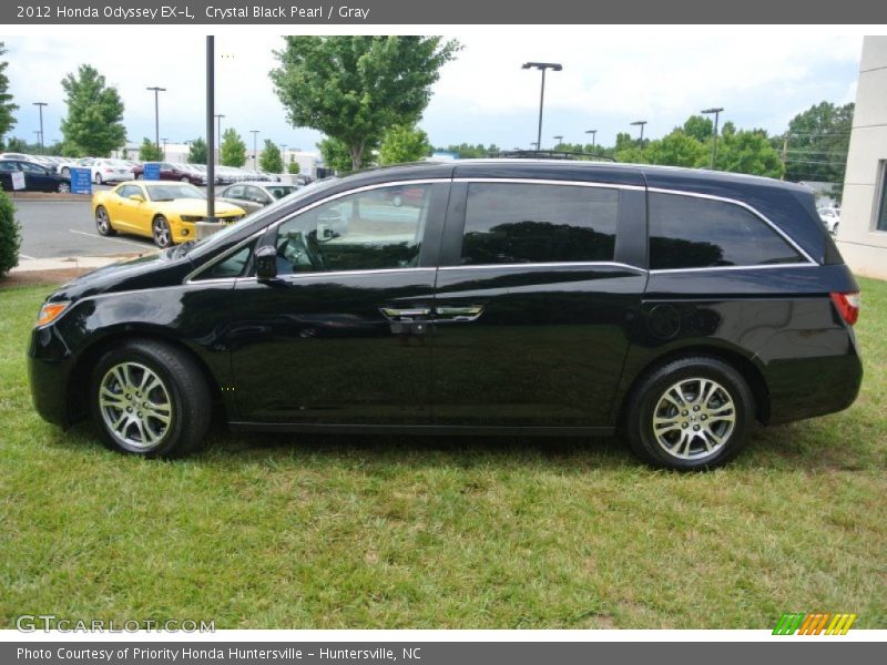 Crystal Black Pearl / Gray 2012 Honda Odyssey EX-L