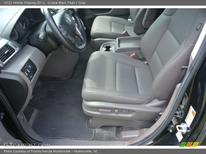 Crystal Black Pearl / Gray 2012 Honda Odyssey EX-L