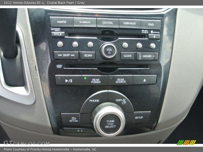 Crystal Black Pearl / Gray 2012 Honda Odyssey EX-L