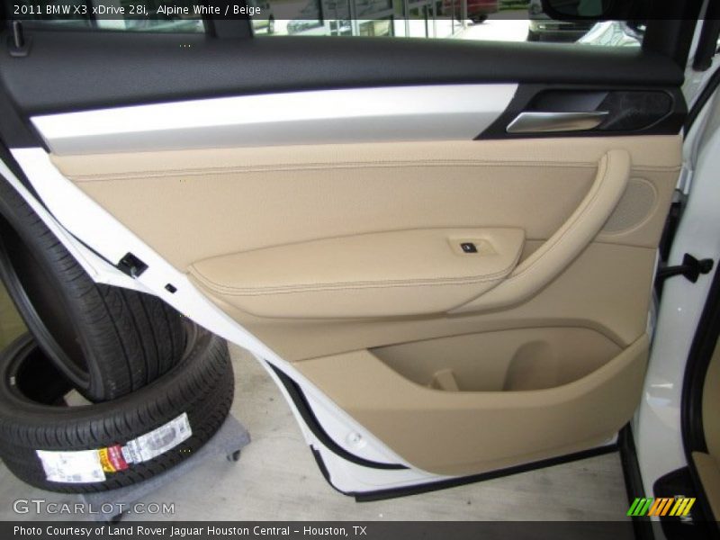 Alpine White / Beige 2011 BMW X3 xDrive 28i