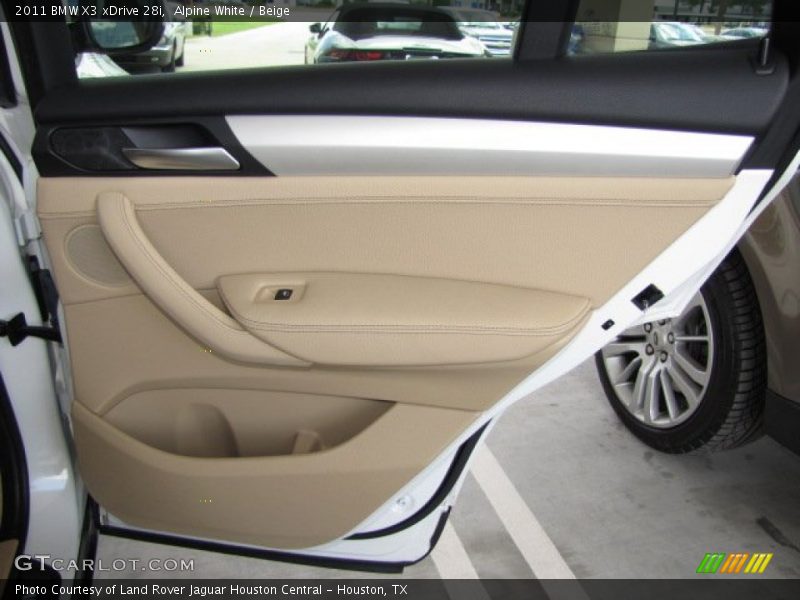 Alpine White / Beige 2011 BMW X3 xDrive 28i