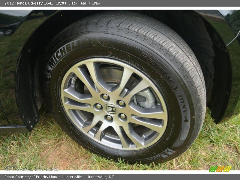Crystal Black Pearl / Gray 2012 Honda Odyssey EX-L