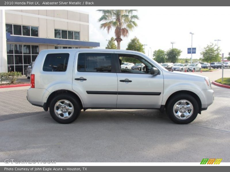 Alabaster Silver Metallic / Black 2010 Honda Pilot LX