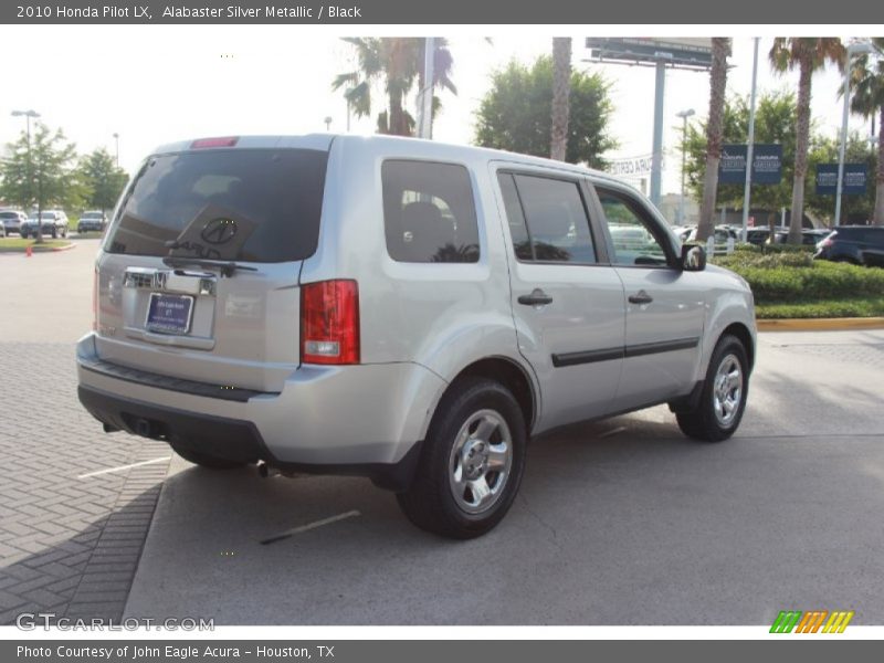 Alabaster Silver Metallic / Black 2010 Honda Pilot LX