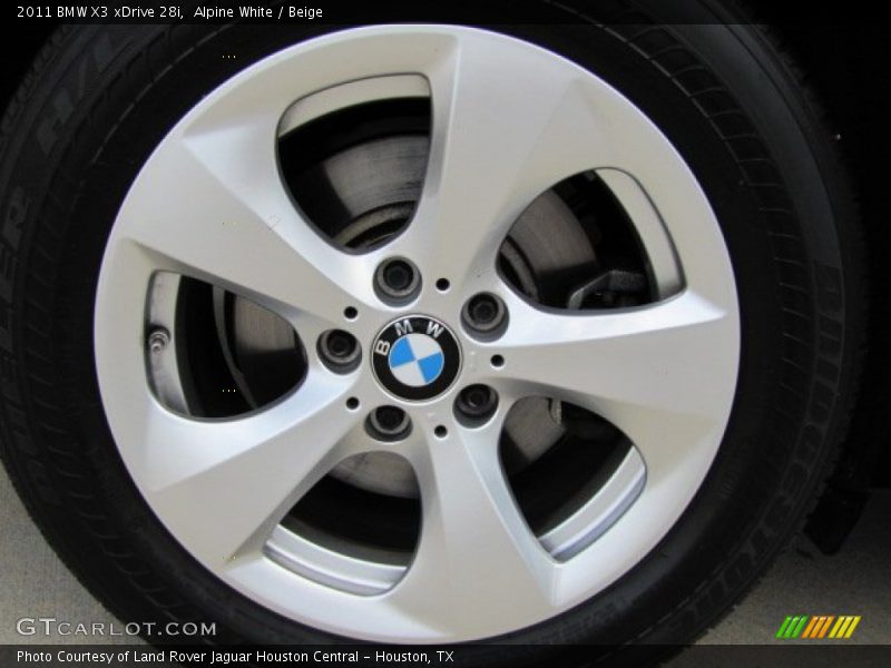 Alpine White / Beige 2011 BMW X3 xDrive 28i