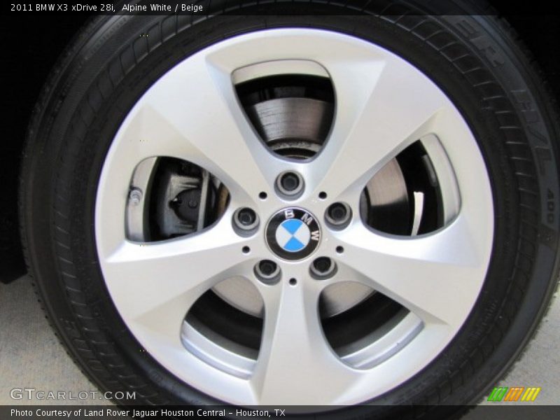 Alpine White / Beige 2011 BMW X3 xDrive 28i