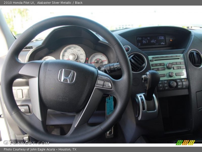 Alabaster Silver Metallic / Black 2010 Honda Pilot LX