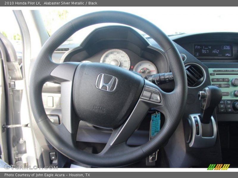 Alabaster Silver Metallic / Black 2010 Honda Pilot LX