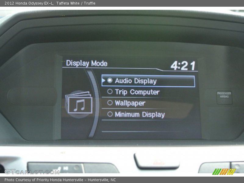 Taffeta White / Truffle 2012 Honda Odyssey EX-L