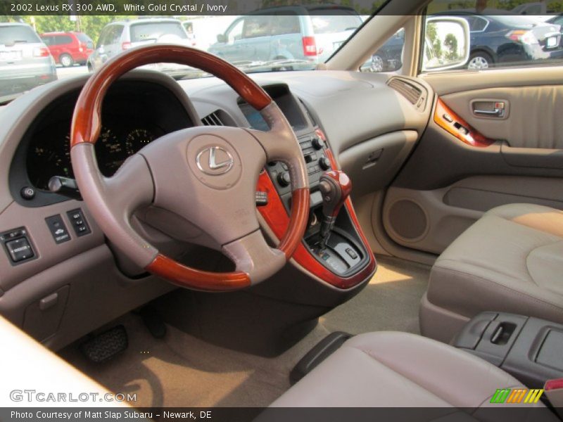 White Gold Crystal / Ivory 2002 Lexus RX 300 AWD