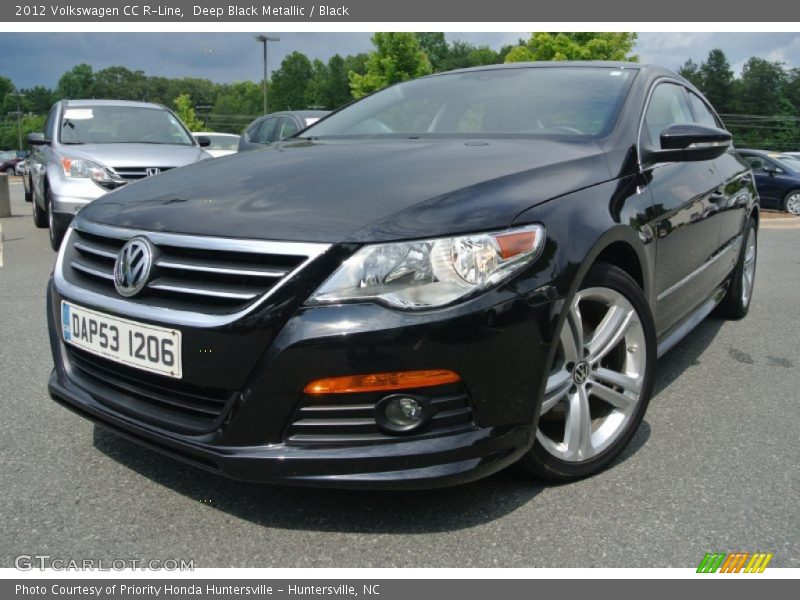 Deep Black Metallic / Black 2012 Volkswagen CC R-Line