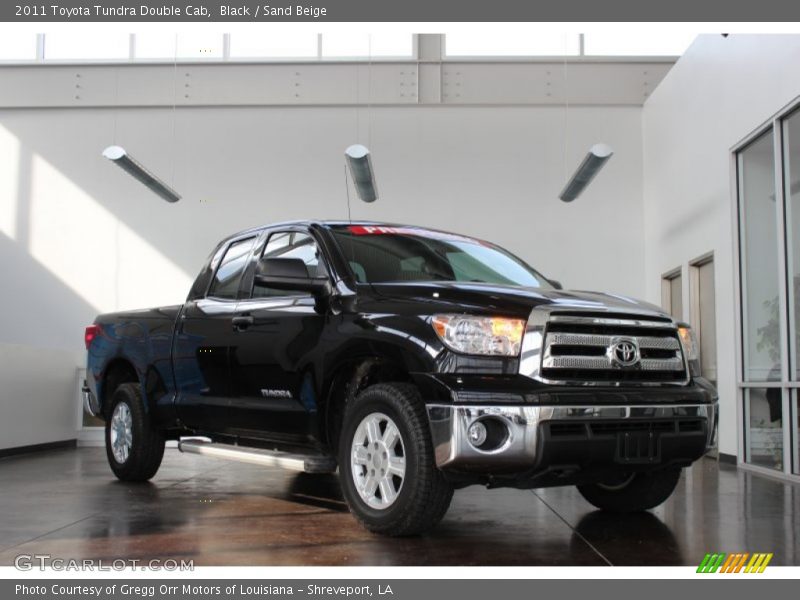 Black / Sand Beige 2011 Toyota Tundra Double Cab