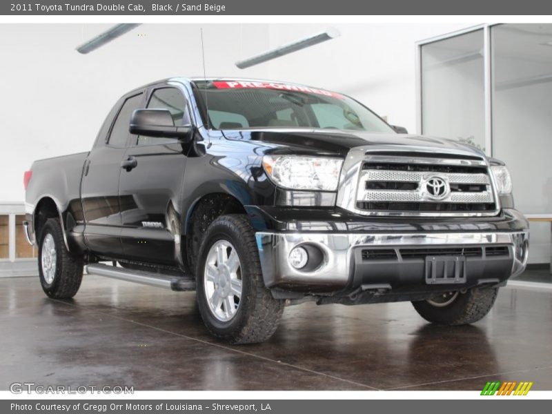 Black / Sand Beige 2011 Toyota Tundra Double Cab