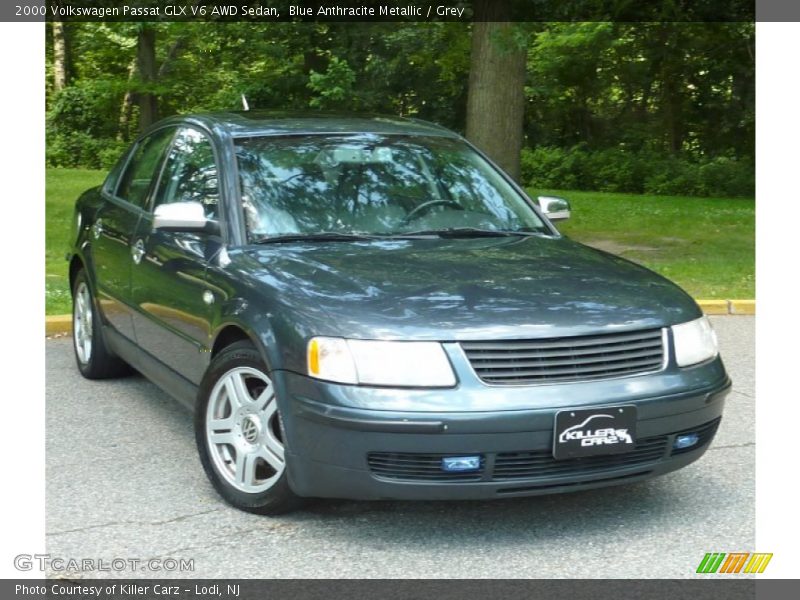 Blue Anthracite Metallic / Grey 2000 Volkswagen Passat GLX V6 AWD Sedan