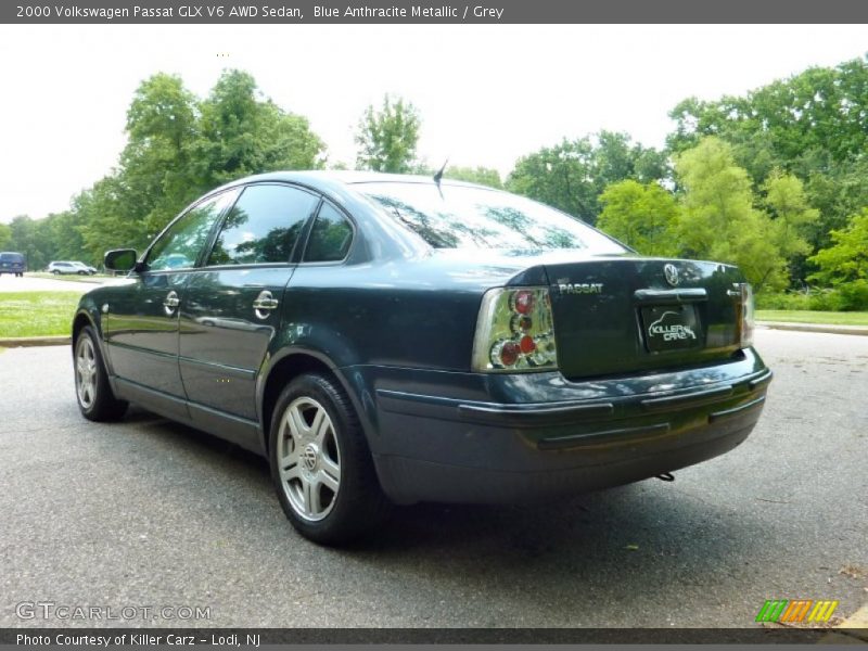 Blue Anthracite Metallic / Grey 2000 Volkswagen Passat GLX V6 AWD Sedan