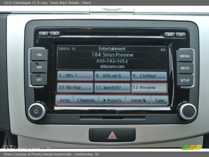 Deep Black Metallic / Black 2012 Volkswagen CC R-Line