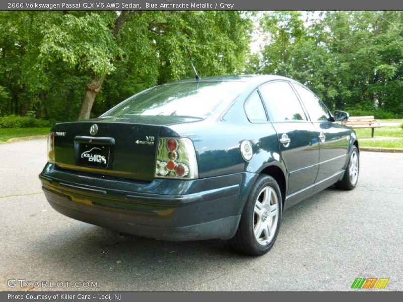 Blue Anthracite Metallic / Grey 2000 Volkswagen Passat GLX V6 AWD Sedan