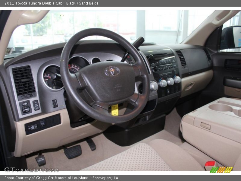 Black / Sand Beige 2011 Toyota Tundra Double Cab