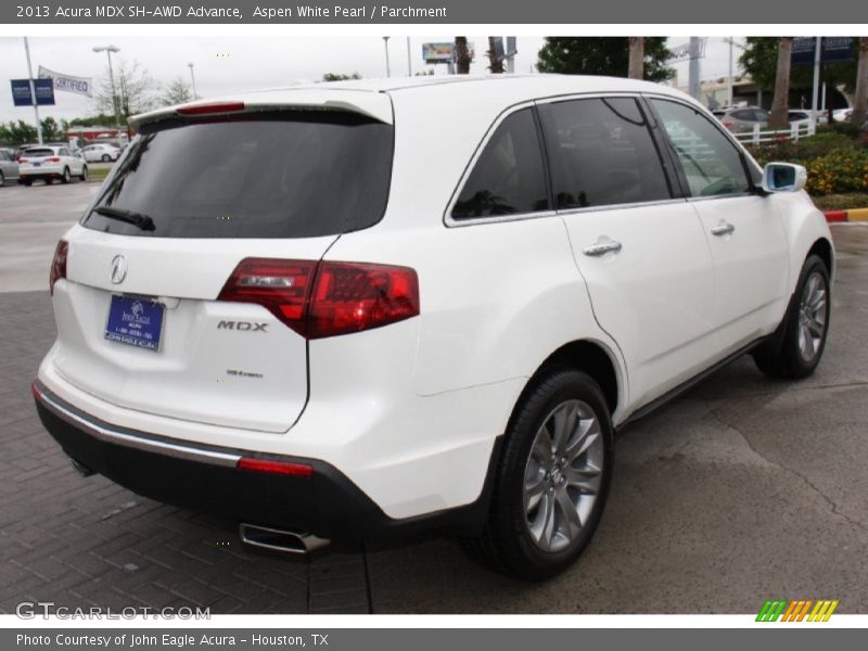 Aspen White Pearl / Parchment 2013 Acura MDX SH-AWD Advance