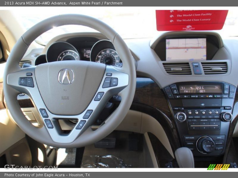 Aspen White Pearl / Parchment 2013 Acura MDX SH-AWD Advance