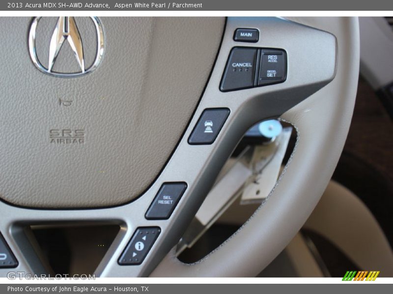Aspen White Pearl / Parchment 2013 Acura MDX SH-AWD Advance