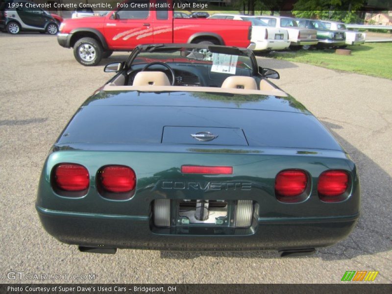 Polo Green Metallic / Light Beige 1994 Chevrolet Corvette Convertible