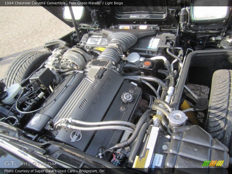  1994 Corvette Convertible Engine - 5.7 Liter OHV 16-Valve LT1 V8