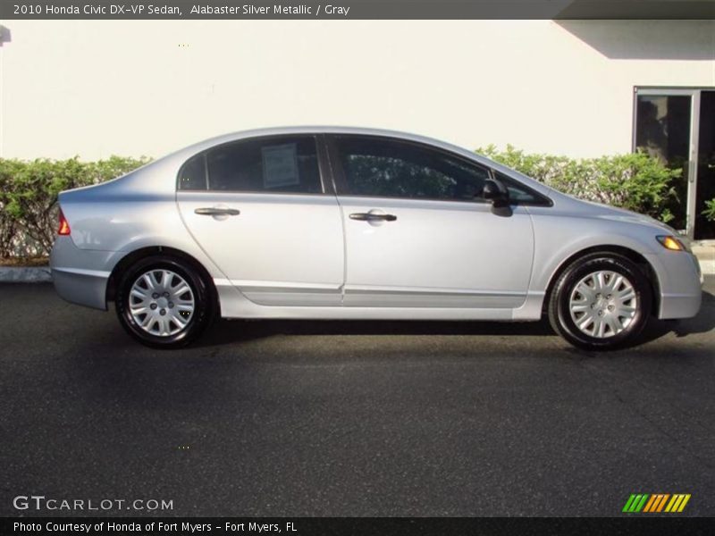 Alabaster Silver Metallic / Gray 2010 Honda Civic DX-VP Sedan