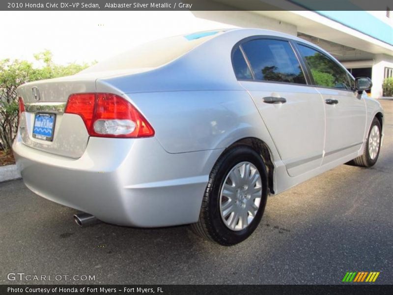 Alabaster Silver Metallic / Gray 2010 Honda Civic DX-VP Sedan