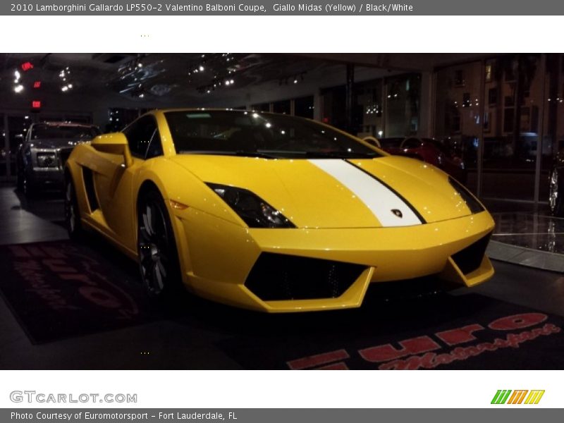 Giallo Midas (Yellow) / Black/White 2010 Lamborghini Gallardo LP550-2 Valentino Balboni Coupe