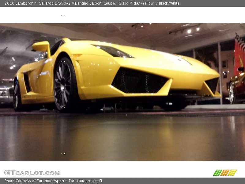 Giallo Midas (Yellow) / Black/White 2010 Lamborghini Gallardo LP550-2 Valentino Balboni Coupe