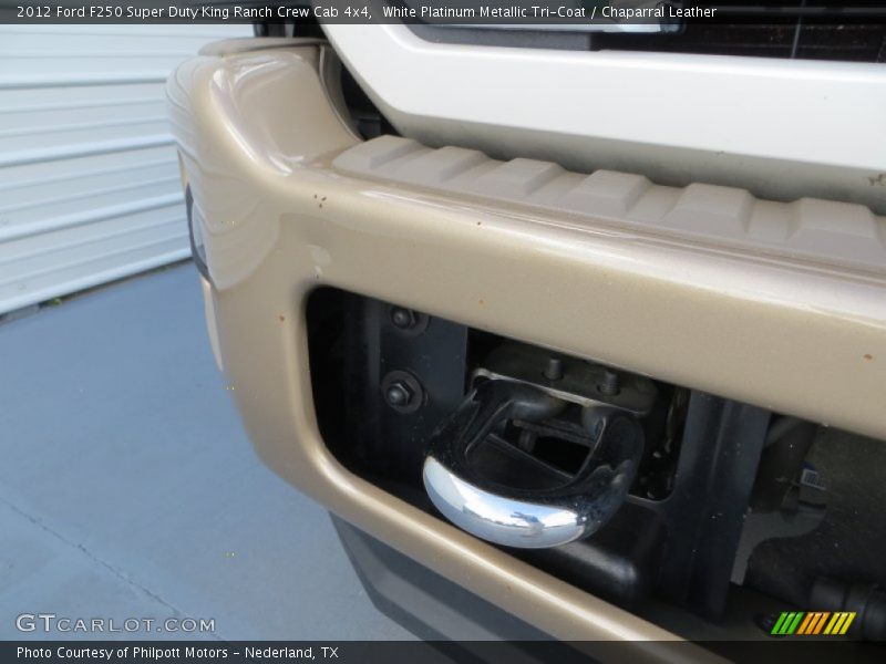 White Platinum Metallic Tri-Coat / Chaparral Leather 2012 Ford F250 Super Duty King Ranch Crew Cab 4x4