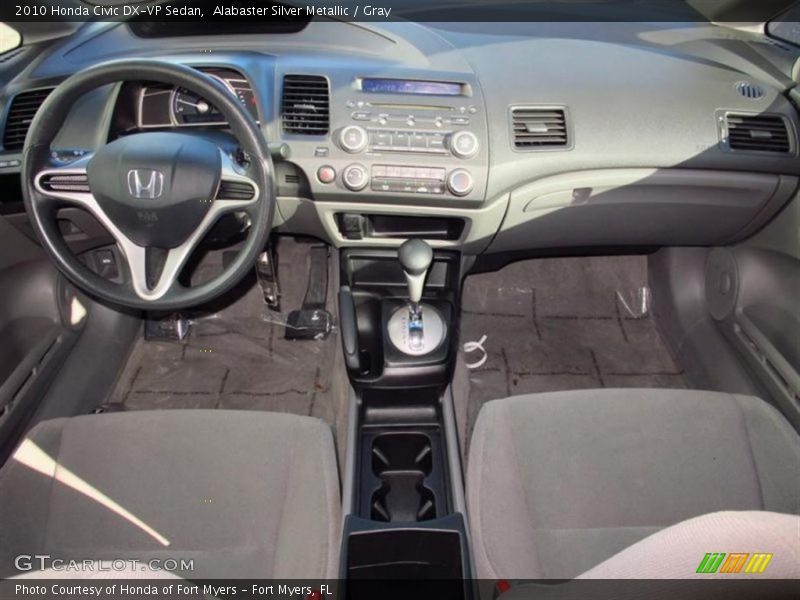 Alabaster Silver Metallic / Gray 2010 Honda Civic DX-VP Sedan