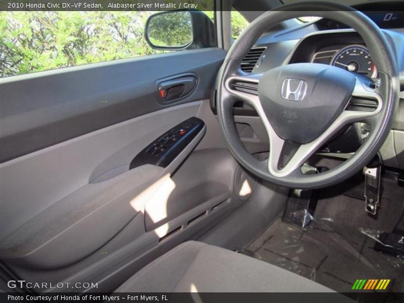 Alabaster Silver Metallic / Gray 2010 Honda Civic DX-VP Sedan