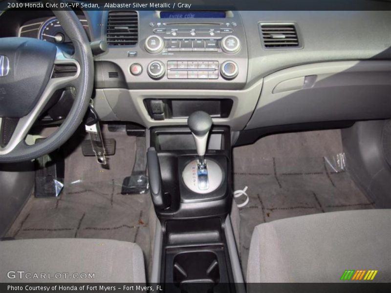 Alabaster Silver Metallic / Gray 2010 Honda Civic DX-VP Sedan