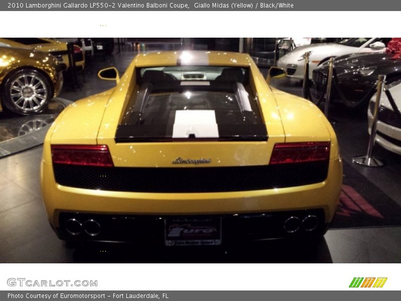 Giallo Midas (Yellow) / Black/White 2010 Lamborghini Gallardo LP550-2 Valentino Balboni Coupe