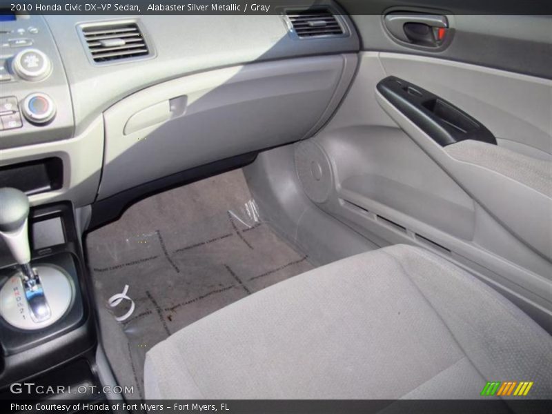 Alabaster Silver Metallic / Gray 2010 Honda Civic DX-VP Sedan