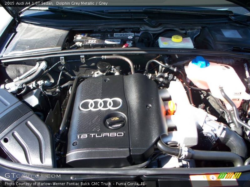 Dolphin Grey Metallic / Grey 2005 Audi A4 1.8T Sedan