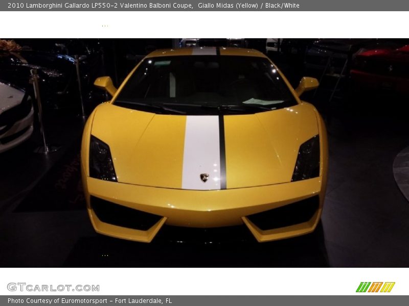 Giallo Midas (Yellow) / Black/White 2010 Lamborghini Gallardo LP550-2 Valentino Balboni Coupe
