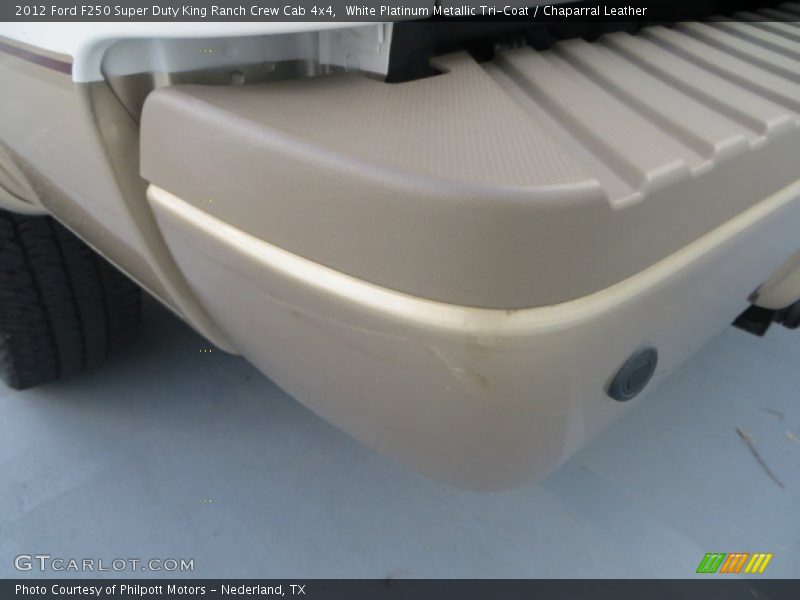 White Platinum Metallic Tri-Coat / Chaparral Leather 2012 Ford F250 Super Duty King Ranch Crew Cab 4x4
