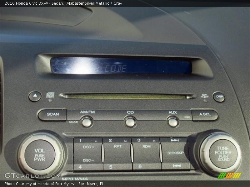 Alabaster Silver Metallic / Gray 2010 Honda Civic DX-VP Sedan