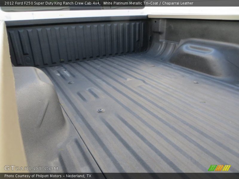 White Platinum Metallic Tri-Coat / Chaparral Leather 2012 Ford F250 Super Duty King Ranch Crew Cab 4x4