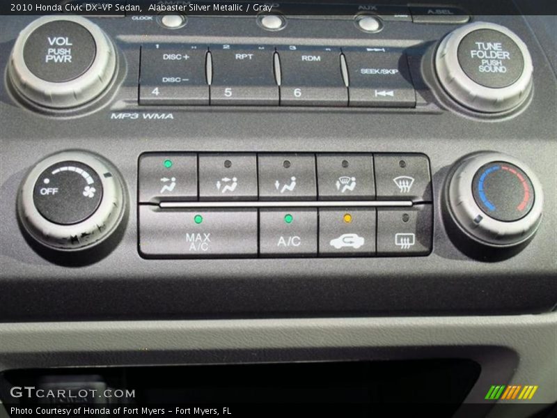 Alabaster Silver Metallic / Gray 2010 Honda Civic DX-VP Sedan